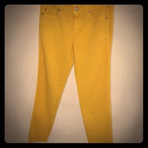 Alexander McQueen Mustard Skinny Jeans